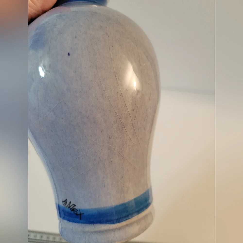 Tonala Mexican Pottery Vase Bird